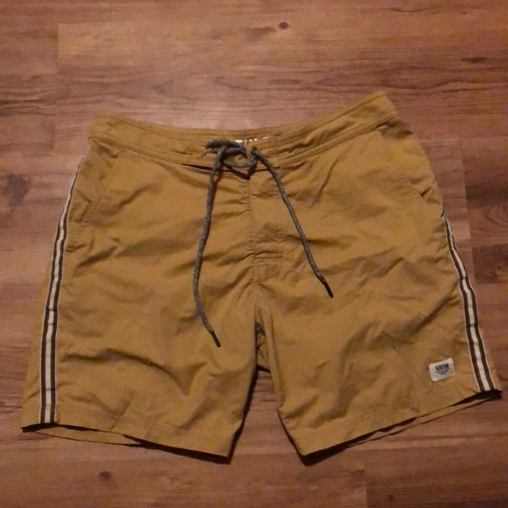 Mustard Ochre Yellow Katin Boardshorts